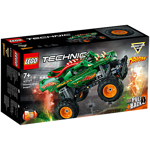 LEGO Technic Monster Jam Dragon Building Toy Set - 42149, 217 Pieces, Pack of 1  