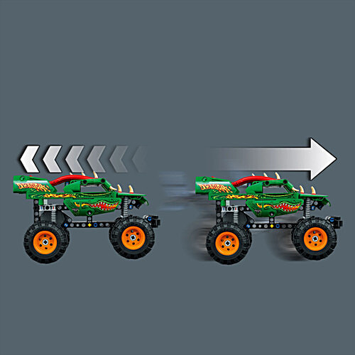 LEGO Technic Monster Jam Dragon Building Toy Set - 42149, 217 Pieces, Pack of 1  