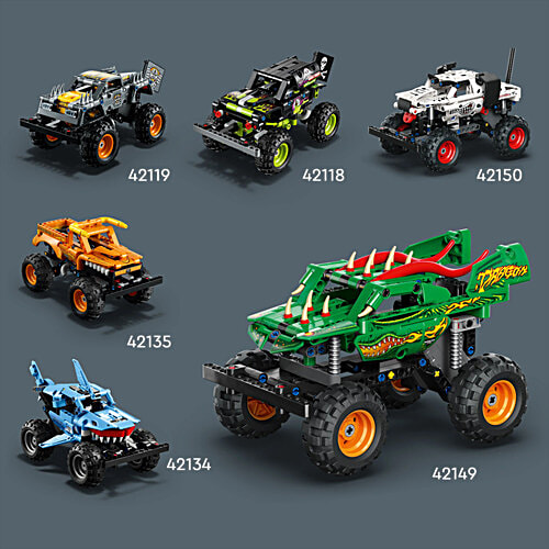LEGO Technic Monster Jam Dragon Building Toy Set - 42149, 217 Pieces, Pack of 1  