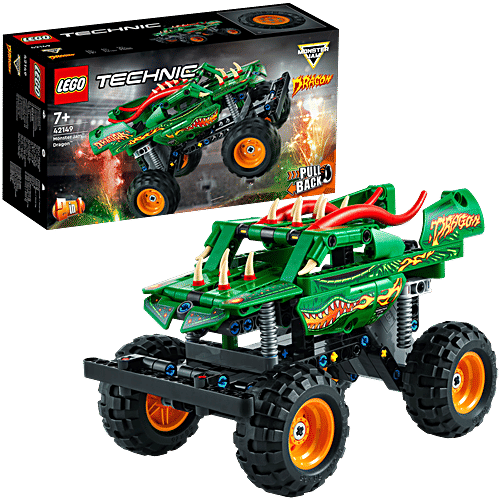 LEGO Technic Monster Jam Dragon Building Toy Set - 42149, 217 Pieces, Pack of 1  
