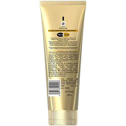 Pantene Miracle Rescue Repair Conditioner - With Collagen & Pro-V, 200 ml