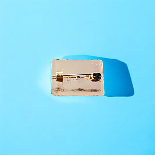 House of Festivals Rectangle Shaped Tiranga Pin Badges, 2 pcs  