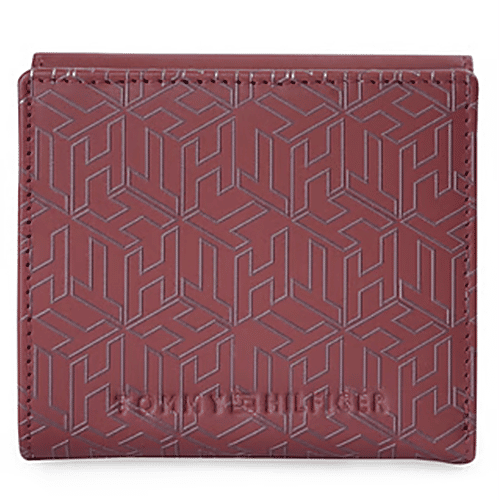 Tommy Hilfiger Burgundy Freyna Leather Zip Around Wallet, 1 pc