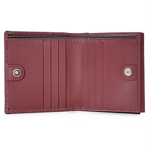 Tommy Hilfiger Burgundy Freyna Leather Zip Around Wallet, 1 pc