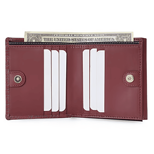 Tommy Hilfiger Burgundy Freyna Leather Zip Around Wallet, 1 pc