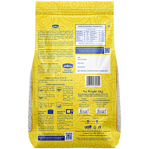 Jairaj Sarvotam Indrayani Rice, 1 kg