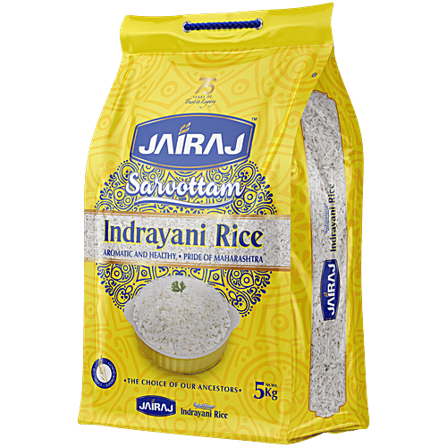 Jairaj Sarvotam Indrayani Rice, 5 kg  