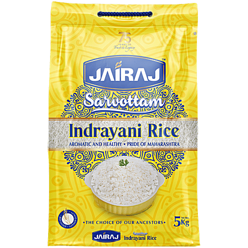 Jairaj Sarvotam Indrayani Rice, 5 kg  