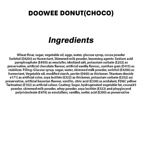 Doowee Choco-Dipped Donut With Bavarian Filling, 28 g  