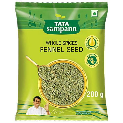 Tata Sampann Fennel Seed/Saunf With Natural Oils, 200 g With Natural Oils, Rich Aroma