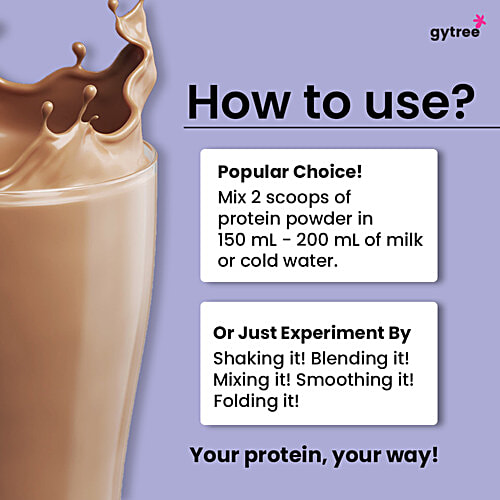 Gytree Total Strength Support Protein Powder - Chocolate, 500 g Pouch Dual Plant Based Protein, For Immunity & Metabolism, No Added sugar, No Gluten, Lactose Free