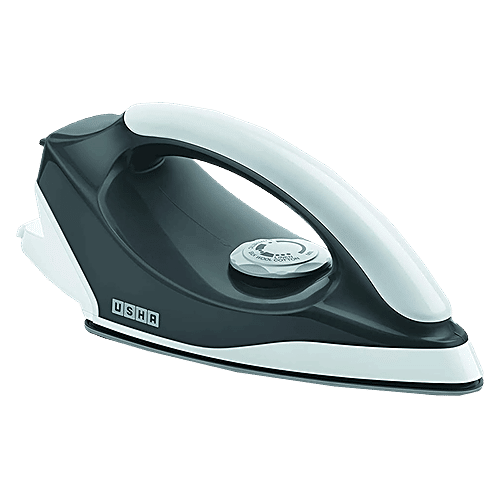 Usha Aurora 1000 Watts Dry Iron (Weilburger Soleplate, AU1000WD, Grey), 1 Unit  