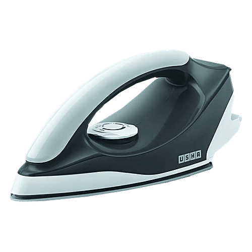 Usha Aurora 1000 Watts Dry Iron (Weilburger Soleplate, AU1000WD, Grey), 1 Unit  