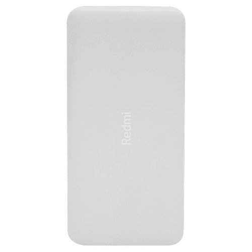 Xiaomi Redmi 10000 mAh 10W Fast Charging Power Bank (1 Micro USB Type B, 1 Type C & 2 Type A Ports, Two Way Fast Charging, White), 1 Unit  