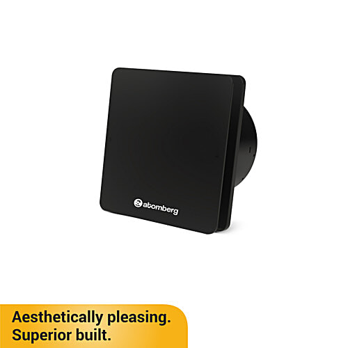 Atomberg Studio 6 Inch 150 mm Exhaust Fan With BLDC Motor (Double Ball Bearings, Black), 1 Unit  