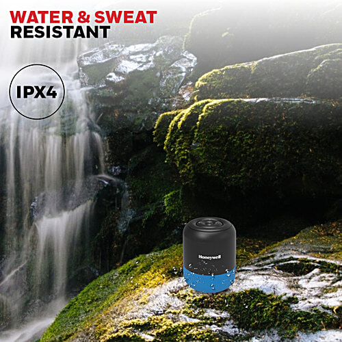 Honeywell Electronics Moxie V200 5W Portable Bluetooth Speaker (IPX4 Water Resistant, 52 mm Drivers, Stereo Channel, Blue), 1 Unit