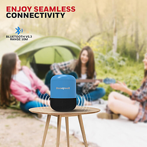 Honeywell Electronics Moxie V200 5W Portable Bluetooth Speaker (IPX4 Water Resistant, 52 mm Drivers, Stereo Channel, Blue), 1 Unit