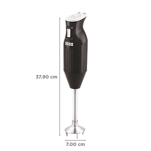 Boss B132 225-Watt 2 Speed Hand Blender (Stainless Steel Blades, Black), 1 Unit