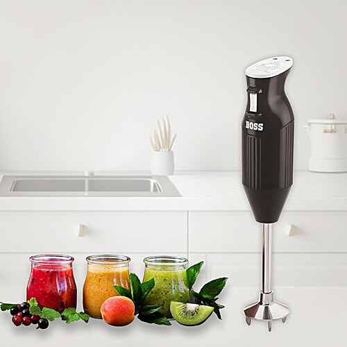 Boss B132 225-Watt 2 Speed Hand Blender (Stainless Steel Blades, Black), 1 Unit