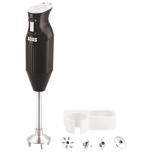 Boss B132 225-Watt 2 Speed Hand Blender (Stainless Steel Blades, Black), 1 Unit
