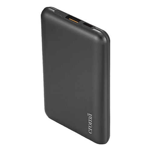 Croma 10000 mAh 22.5W Fast Charging Power Bank (1 Type A & 1 Type C Ports, Black), 1 Unit  