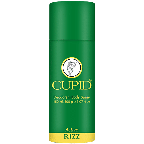 Cupid Active Rizz Deodorant Body Spray, 150 ml Long-Lasting Fragrance, Fights Body Odour