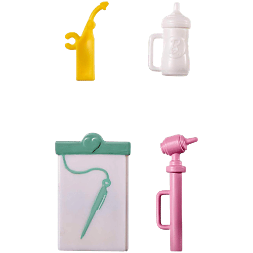 Barbie Baby Doctor Playset With Blonde Infant Doll - With Stethoscope, Thermometer, Oscilloscope, Chart, Blanket & Baby Bottle, 1 Set Great Gift for Ages 3 Years Old & Up