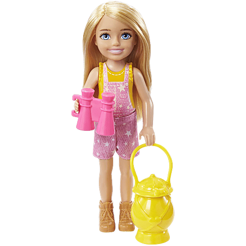 Barbie  It Takes Two - Camping Playset With Chelsea Doll, Blonde, Pet Owl, Sleeping Bag, Binoculars & Camping Accessories, 1 Set  Gift for Ages 3 and up