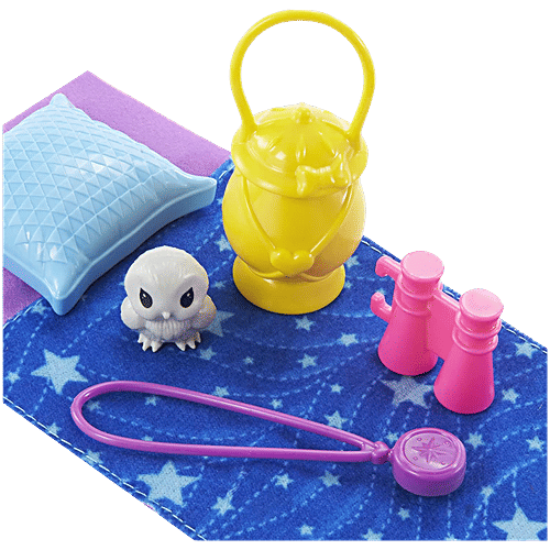 Barbie  It Takes Two - Camping Playset With Chelsea Doll, Blonde, Pet Owl, Sleeping Bag, Binoculars & Camping Accessories, 1 Set  Gift for Ages 3 and up