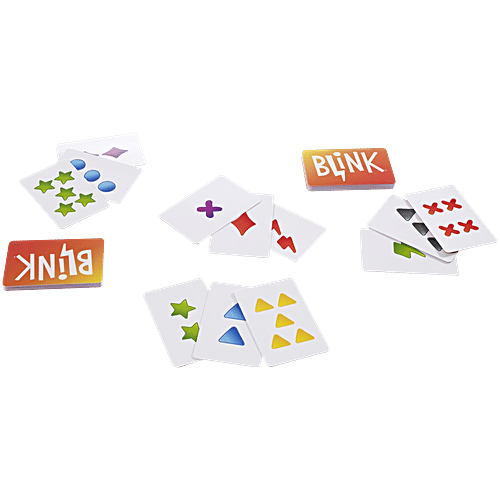 Mattel Games Reinhard Staupe's Blink Family Card Game, 1 Unit With 60 Cards & Instructions, Travel-Friendly, Makes a Great Gift for 7 Year Olds and Up