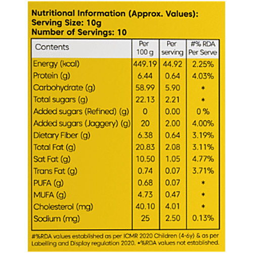 Little Joys Millet & Chocolate Cookies, 100 g  No Maida, No Refined Sugar, Made with Jaggery