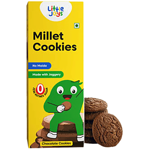 Little Joys Millet & Chocolate Cookies, 100 g  No Maida, No Refined Sugar, Made with Jaggery