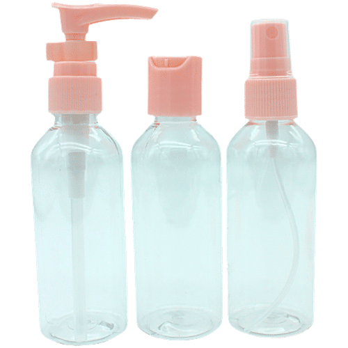 Se7en Plastic Multipurpose Cosmetic Travel Pouch Kit, 7 pcs