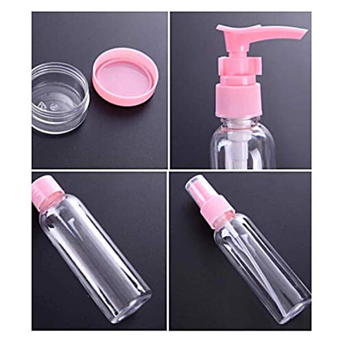 Se7en Plastic Multipurpose Cosmetic Travel Pouch Kit, 7 pcs