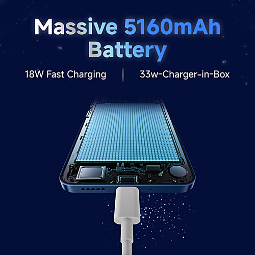 Redmi 14C 5G (6GB RAM, 128GB, Stargaze Black), 1 Unit  