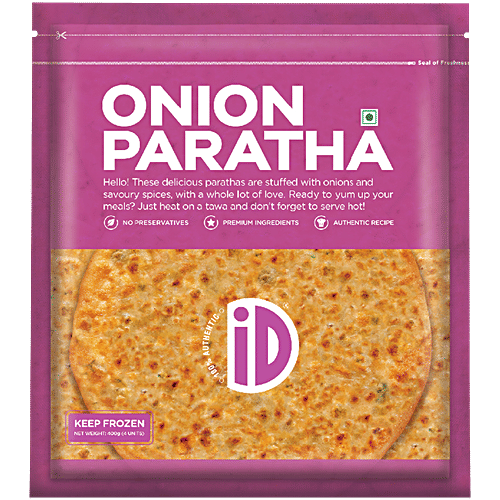 iD Onion Paratha, 400 g (4 N x 100 g) No Preservatives, Premium Ingredients, Authentic Recipe