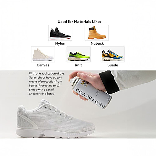 Sneaker King Shoe Protector Spray - For Leather, Nubuck, Suede & Canvas, 200 ml