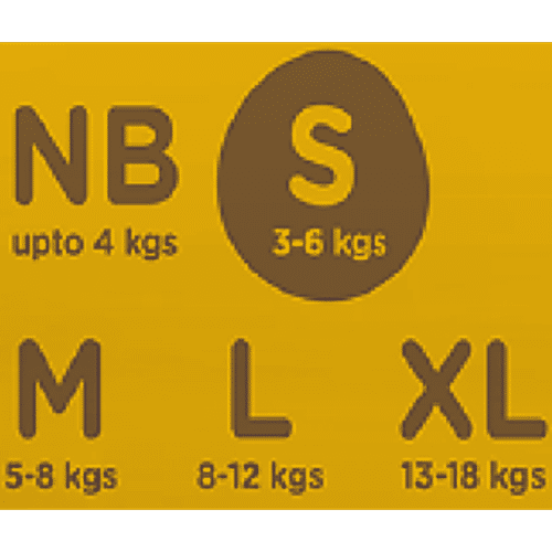 .allter  Organic Bamboo Diapers - Small Size, 3-6 kgs, 32 pcs  Ultra Soft, Chemical Free, Natural Bamboo Diapers