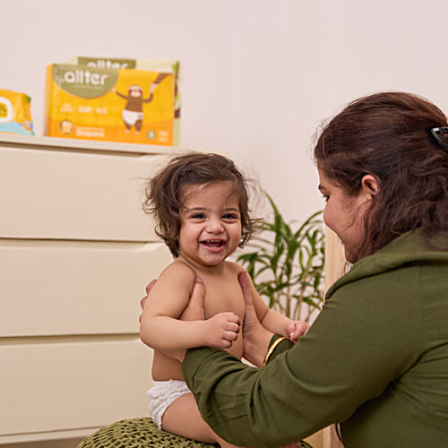 .allter  Organic Bamboo Diapers - Small Size, 3-6 kgs, 32 pcs  Ultra Soft, Chemical Free, Natural Bamboo Diapers