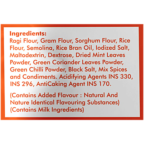 Pop Bite Peri Peri 5 Super Grain Dosa Chips, 60 g 60% Less Fat, 10 g Protein, 8g Fibre, No Palm Oil, Baked Not Fried, Ready to Eat