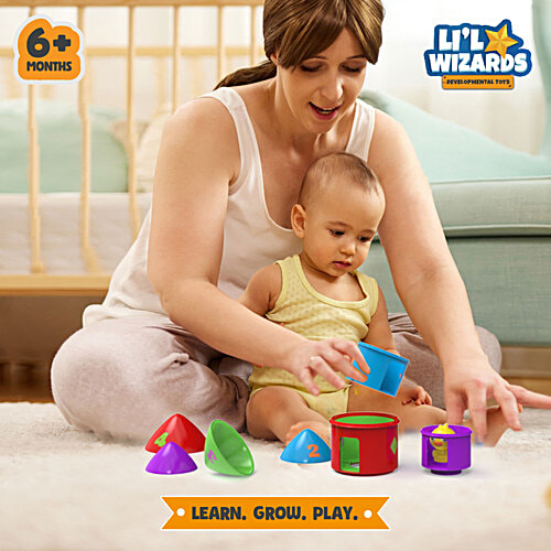 Li'l Wizards Bird House Nesting Toy With Peek-A-Boo Feature - 6+ Months, 1 pc Problem Solving Skills, Creativity, Imagination, Cognitive Development