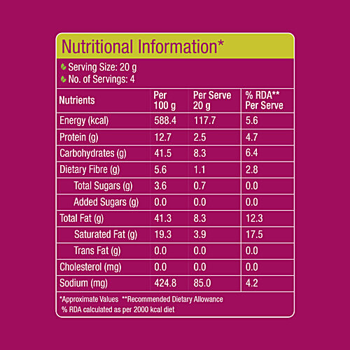 Protein Chef Baked Bikaneri Bhujia, 80 g No Palm Oil, 13 G Protein, Baked & Roasted