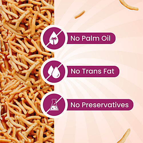 Protein Chef Baked Bikaneri Bhujia, 80 g No Palm Oil, 13 G Protein, Baked & Roasted