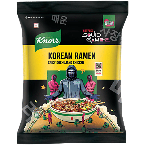 Knorr Korean Ramen - Spicy Gochujang Chicken, 91 g  Netflix Squid Game-2, Limited Edition