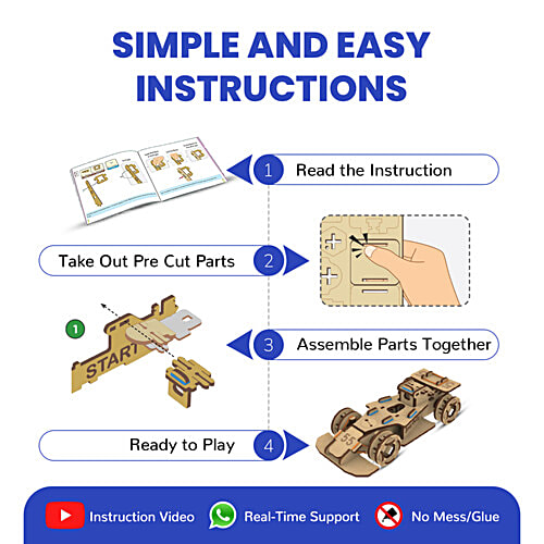 Smartivity Stem Racing Car Toy With Sprint Launcher - 6+Years, 1 pc Fun & Educational DIY