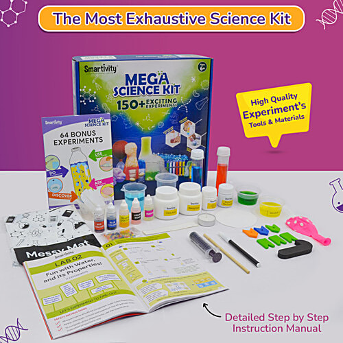Smartivity 135+ Science Experiment Kit For Kids, 6+Years, 1 pc