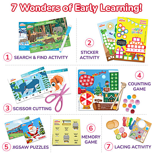 Smartivity Little Sparks Smart Busy Box - 7 In Curriculum Based Activities, 1 pc  Learning Game, Ages 3+