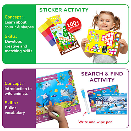 Smartivity Little Sparks Smart Busy Box - 7 In Curriculum Based Activities, 1 pc  Learning Game, Ages 3+