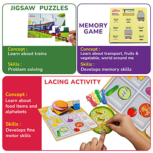 Smartivity Little Sparks Smart Busy Box - 7 In Curriculum Based Activities, 1 pc  Learning Game, Ages 3+