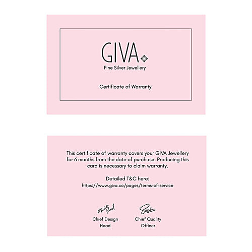 Giva 92.5 Sterling Silver Earrings For Women, 1 Pair (Free Size)